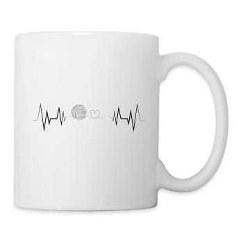 Heartbeat Knit Silhouette - Mug - white - Right