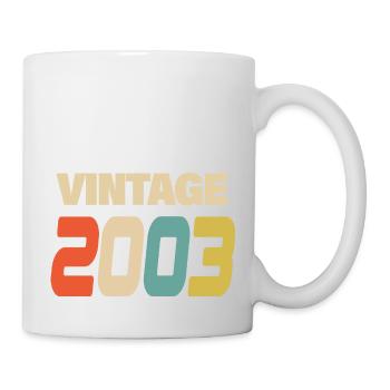 2003 Vintage Retro Classic 2003 - Tasse - Weiß - Rechts