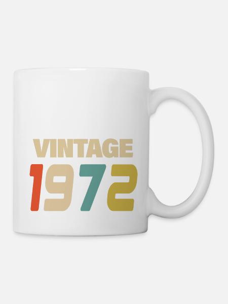 1972 Vintage Retro Classique 1972 - Mug blanc - blanc