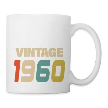 1960er Jahre Vintage Retro Classic 1960er Jahre - Tasse - Weiß - Rechts
