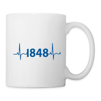 Bochum Herzschlag EKG Puls - Tasse - Weiß - Rechts