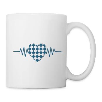 Bayern im Herzen - Tasse - Weiß - Rechts