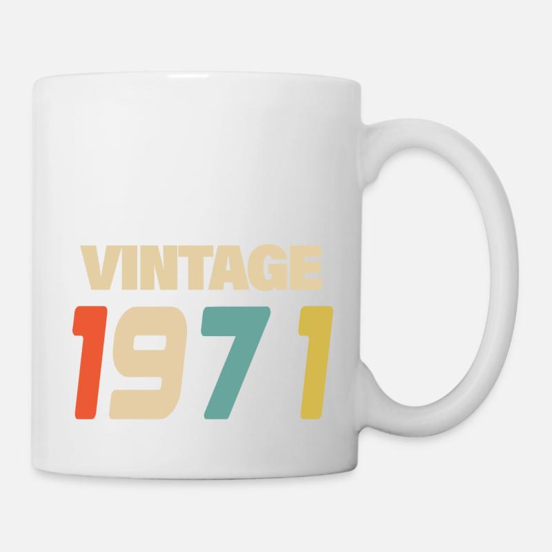 1971 Vintage Retro Classique 1971 - Mug blanc - blanc