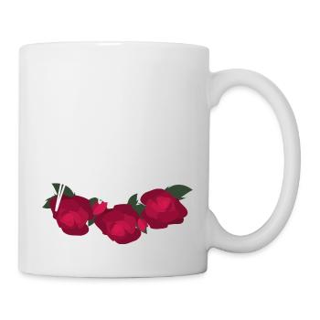 The Minimalist Red Flower Bride - Mug - white - Right