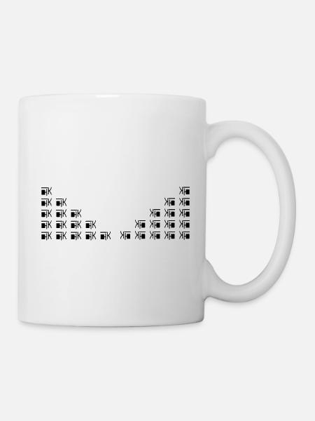 einzigartiges Muster - Tasse - Weiß