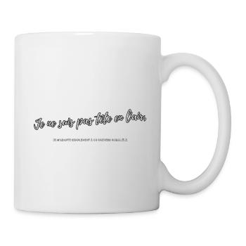 Kopf in der Luft - Tasse - Weiß - Rechts