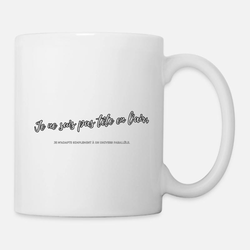 Kopf in der Luft - Tasse - Weiß