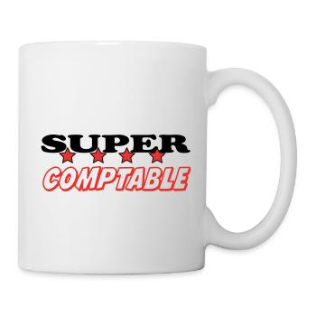 SUPER COMPTABLE - Mug blanc - blanc - Droite