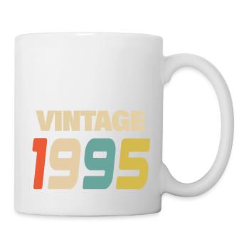 1995 Vintage Retro Classic 1995 - Tasse - Weiß - Rechts