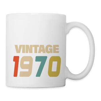 1970er Jahre Vintage Retro Classic 1970er Jahre - Tasse - Weiß - Rechts