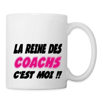 La reine des COACHS c'est moi !!! - Mug blanc - blanc - Droite