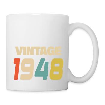 1948 Vintage Retro Classique 1948 - Mug blanc - blanc - Droite