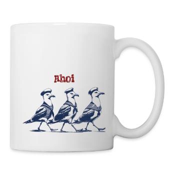 Ahoi Möwen - Tasse - Weiß - Rechts