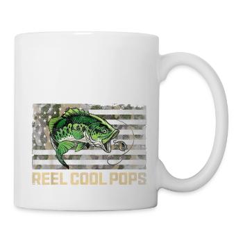 Moulinet Cool Pops Pêche Camo Drapeau Fête des Pères - Mug blanc - blanc - Droite