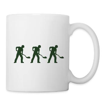 Ouvrier du bâtiment 3 - Mug blanc - blanc - Droite