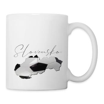 Slowakei Landkarte umrahmt echten Fußball SK - Tasse - Weiß - Rechts