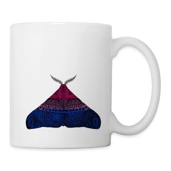Motif papillon de la fierté bisexuel A - Mug blanc - blanc - Droite