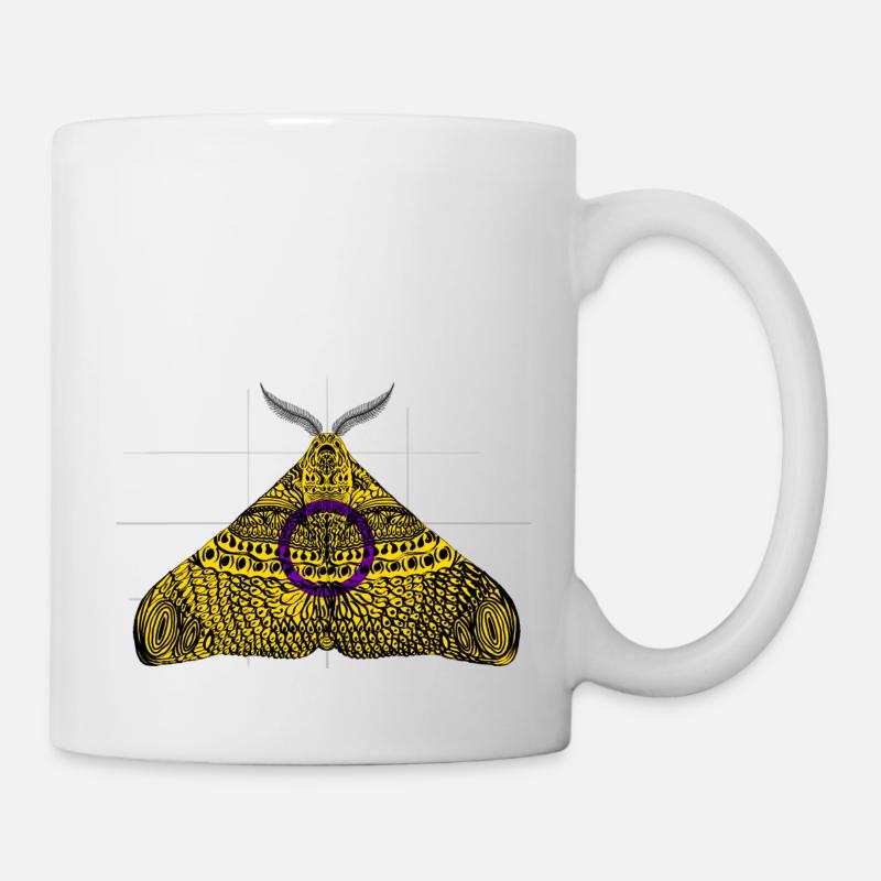 Intergeschlechtlich pride Motte Motiv A - Tasse - Weiß