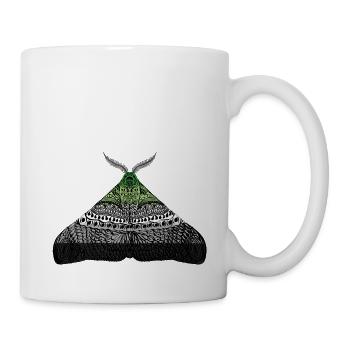 Aromantisch pride Motte - Tasse - Weiß - Rechts