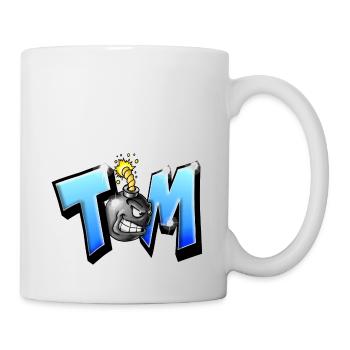 Graffiti Name TOM Druckbar auf allem! - Tasse - Weiß - Rechts