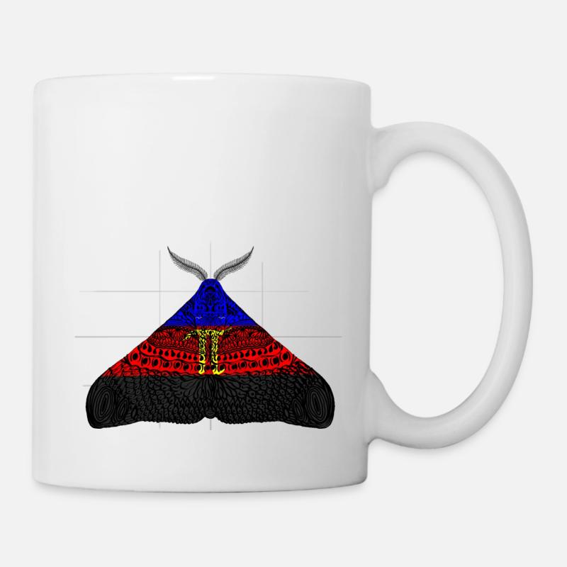Polyamor pride Motte Motiv A - Tasse - Weiß