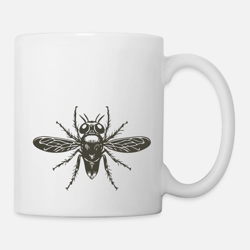Mouche Mouche - Mug blanc - blanc