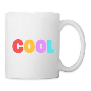 COOL! Buntes, personalisierbares Design - Tasse - Weiß - Rechts