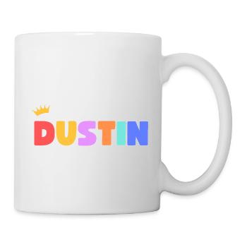 Dustin! Personalisierbar - Tasse - Weiß - Rechts