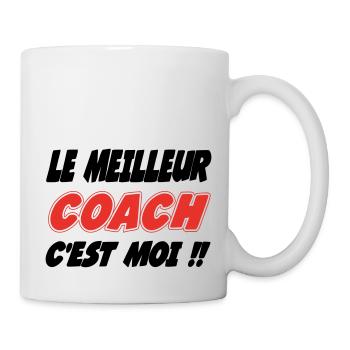 Der beste COACH bin ich!! - Tasse - Weiß - Rechts