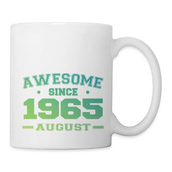 1965 August Year Birth Birthday August 1965 - Mug - white - Right
