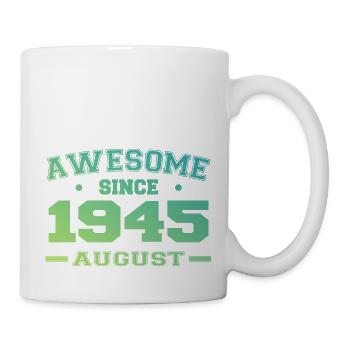 1945 Août Année Naissance Anniversaire Août 1945 - Mug blanc - blanc - Droite