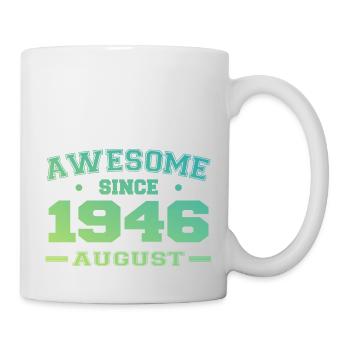 1946 Août Année Naissance Anniversaire Août 1946 - Mug blanc - blanc - Droite