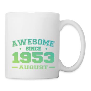 1953 Août Année Naissance Anniversaire Août 1953 - Mug blanc - blanc - Droite