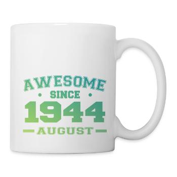 1944 August Year Birth Birthday August 1944 - Mug - white - Right
