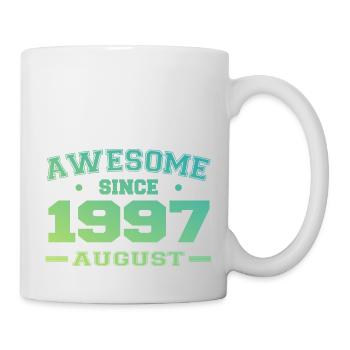 1997 Août Année Naissance Anniversaire Août 1997 - Mug blanc - blanc - Droite