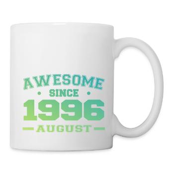 1996 August Year of birth Birthday August 1996 - Mug - white - Right