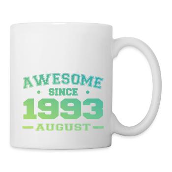 1993 Août Année Naissance Anniversaire Août 1993 - Mug blanc - blanc - Droite