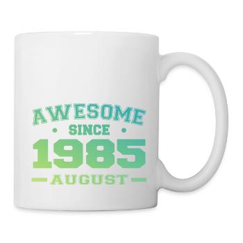 1985 Août Année Naissance Anniversaire Août 1985 - Mug blanc - blanc - Droite