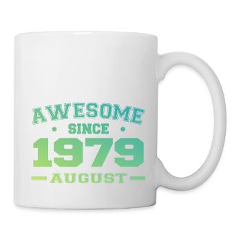 1979 Août Année Naissance Anniversaire Août 1979 - Mug blanc - blanc - Droite