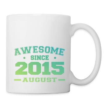 2015 Août Année Naissance Anniversaire Août 2015 - Mug blanc - blanc - Droite