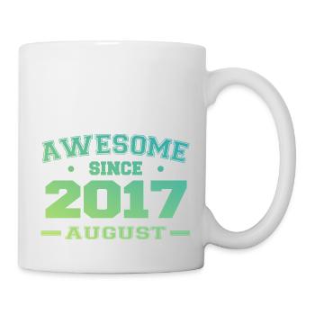 2017 Août Année Naissance Anniversaire Août 2017 - Mug blanc - blanc - Droite