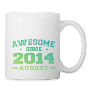 2014 Août Année Naissance Anniversaire Août 2014 - Mug blanc - blanc - Droite