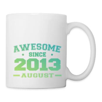 2013 Août Année Naissance Anniversaire Août 2013 - Mug blanc - blanc - Droite