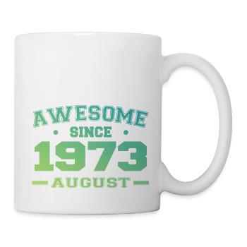 1973 August Year Birth Birthday August 1973 - Mug - white - Right