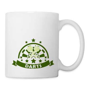 fléchettes - Mug blanc - blanc - Droite