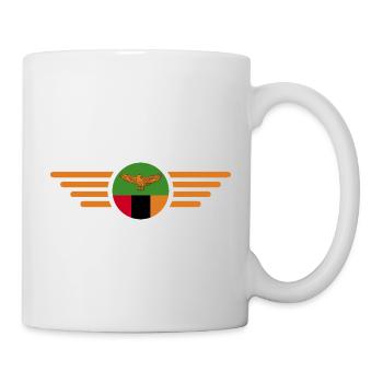 Ich liebe Sambia, Eleganz Stil Design T-Shirt - Tasse - Weiß - Rechts