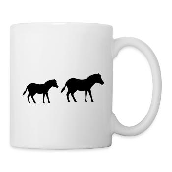 pferd pony 2 - Tasse - Weiß - Rechts