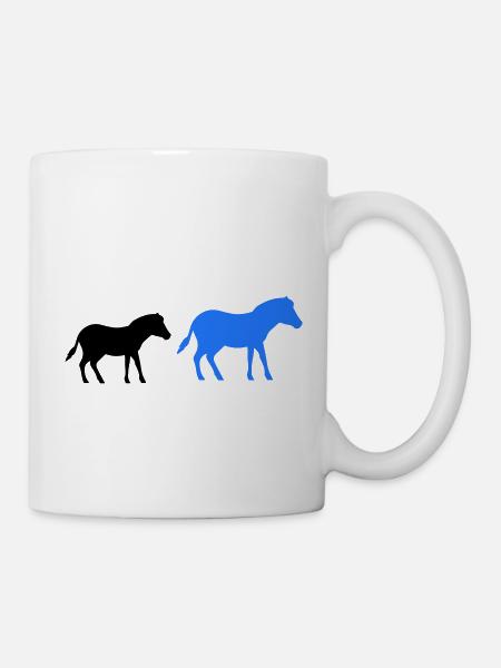 pferd pony 2 - Tasse - Weiß