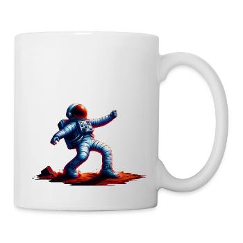 Roter Planet Weltraum-Astronaut - Tasse - Weiß - Rechts