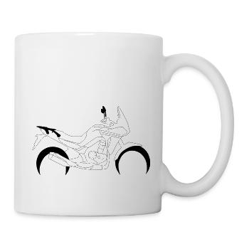 Motorrad - Tasse - Weiß - Rechts